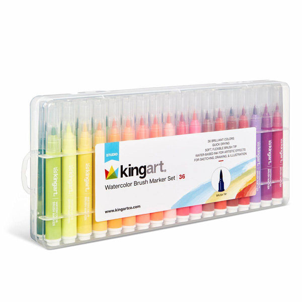 KingArt Watercolor Brush Markers 
