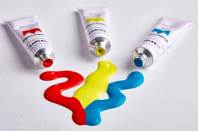 KINGART® Studio Watercolor Paint, 12ml (.4oz), Set of 48 Unique Colors - KINGART