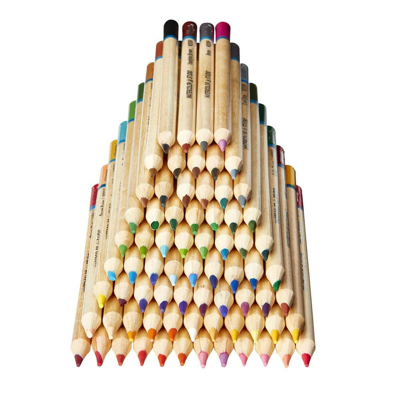 KINGART® Studio Watercolor Pencil Collection,  Set of 72 Unique Colors - KINGART