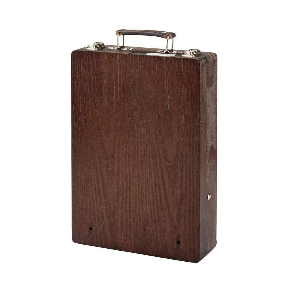 KINGART® Wooden Tabletop Easel Art Box, Adjustable & Portable, Espresso