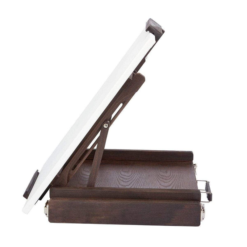 KINGART® Studio Wooden Tabletop Easel with Metal-Lined Storage Drawer, Espresso Finish - KINGART