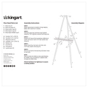 KINGART® Studio Wooden Tripod Floor Standing Easel 65”, Natural Finish - KINGART