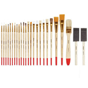 KINGART® Value Brush Set 25-Pack - KINGART