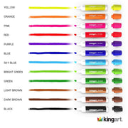 KINGART® Value Pack Dry Erase Markers, Set of 36 (12 colors 3 each) - KINGART